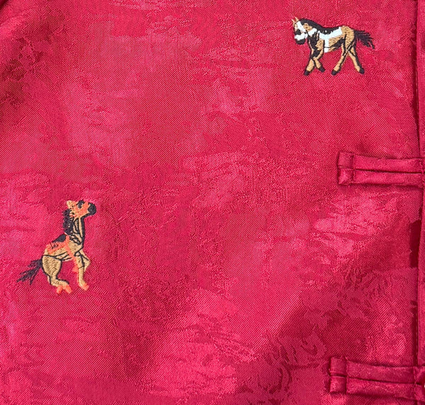 Horse Motifs Cheongsam Style Jacket