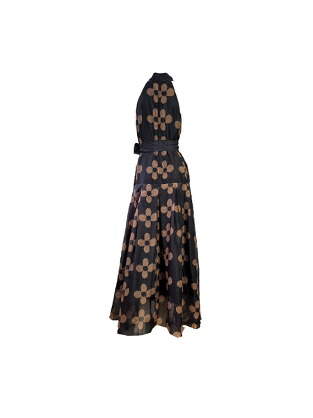 Halter Floral Maxi Dress