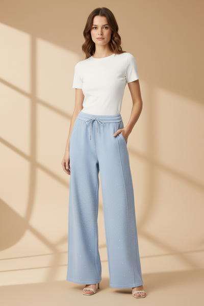 Glitter Stubs Jersey Pants