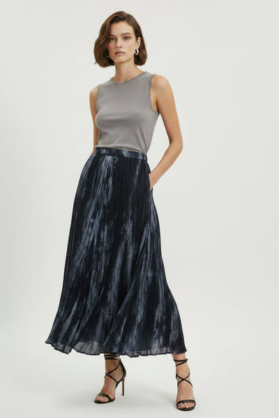 Crinkled Maxi Skirt