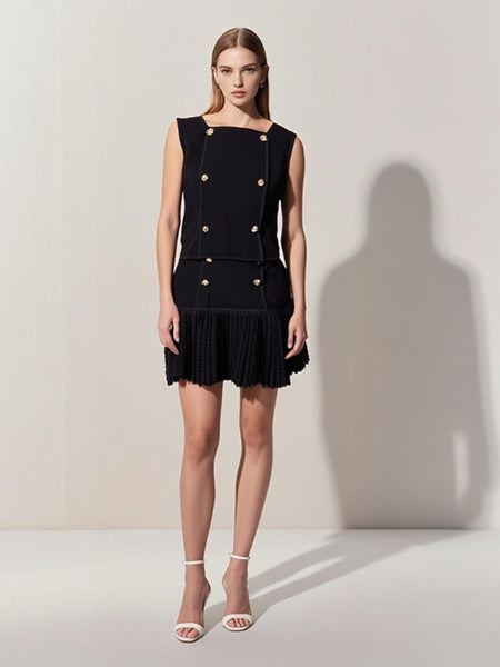 8250025 Top & Skirt Mini Knit Set