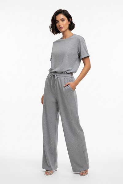 Glitter Stubs Jersey Pants