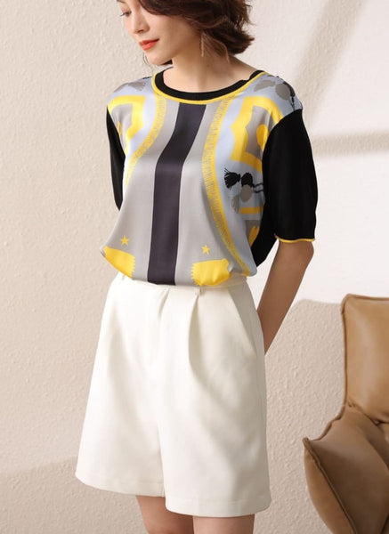3250010 Silk Blended Knitted Top *Preorder