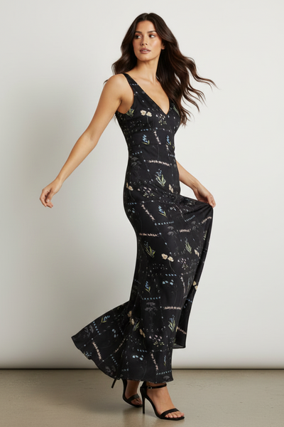 Floral Print Maxi Dress