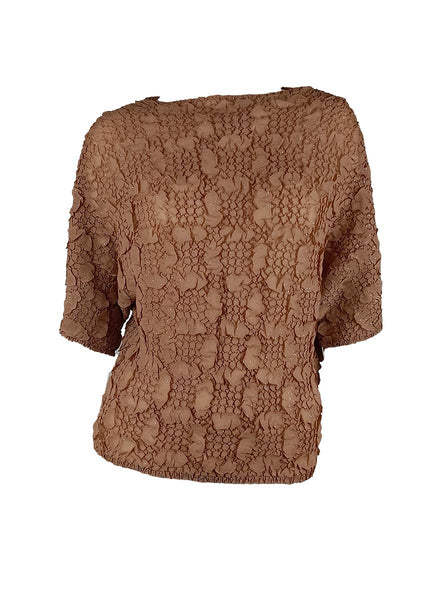 3250001 Printed Pleats Top *Preorder