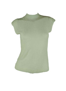 3250003 High Collar Knitted Sleeveless Top *Last Piece