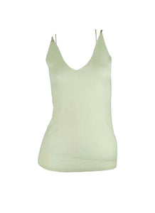 3250006 V-Neck Knitted Tank Top *Beige