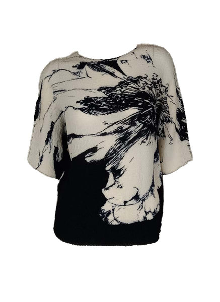 3250023 Printed Pleats Top