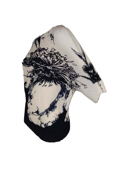 3250023 Printed Pleats Top
