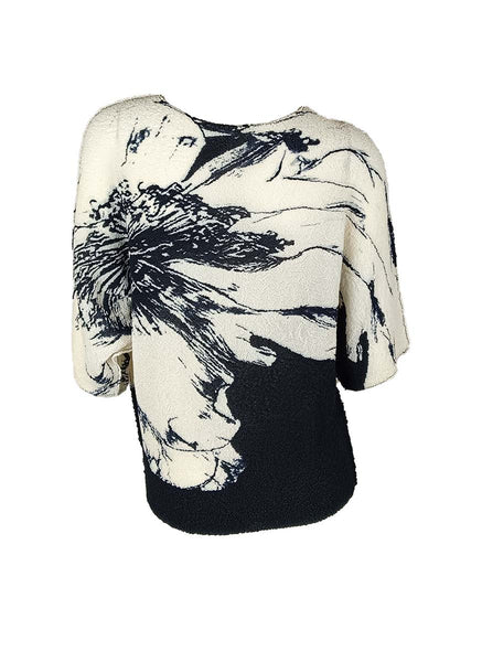 3250023 Printed Pleats Top