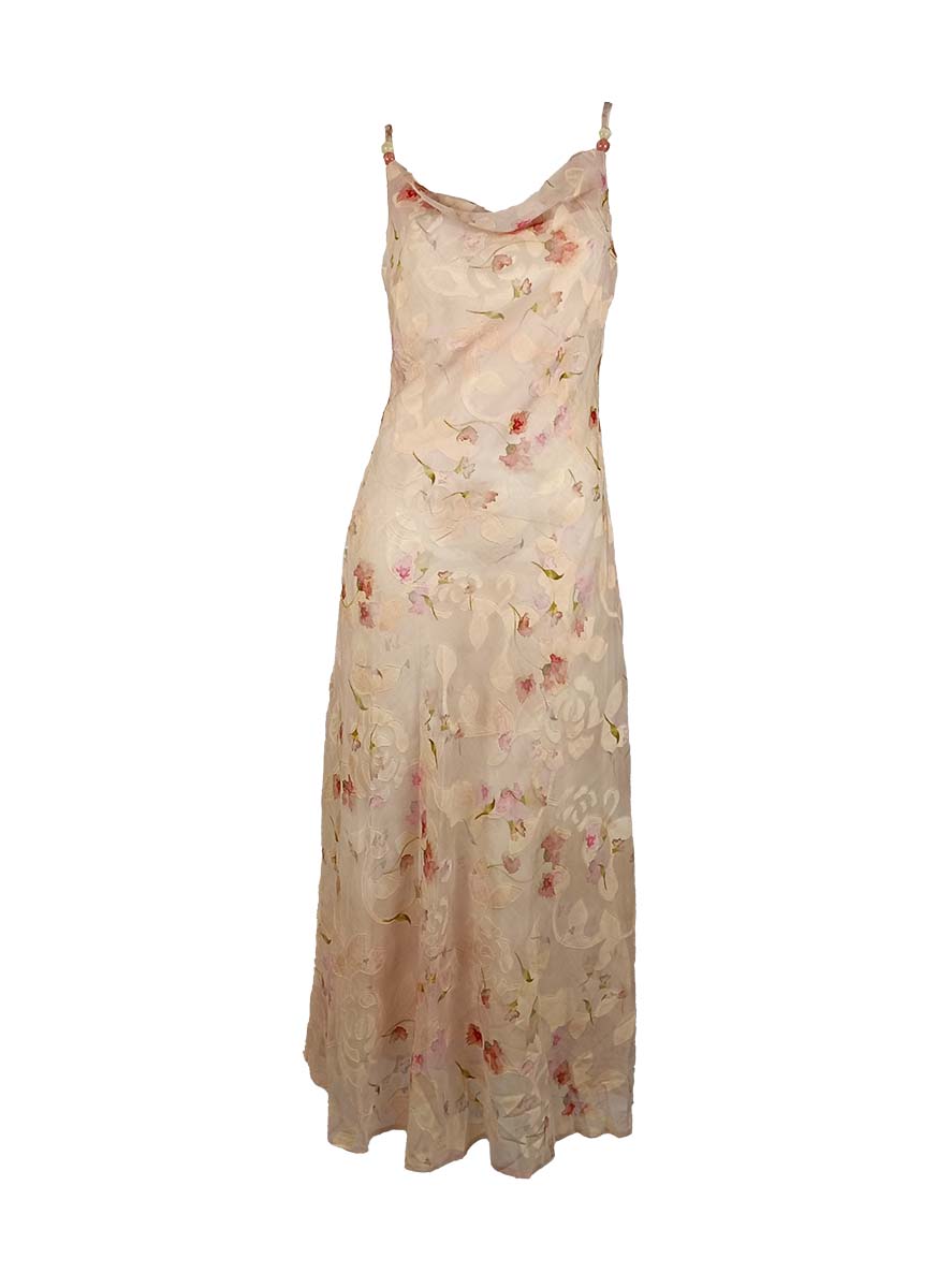 3250055 Floral Printed Slip Dress *Light Pink
