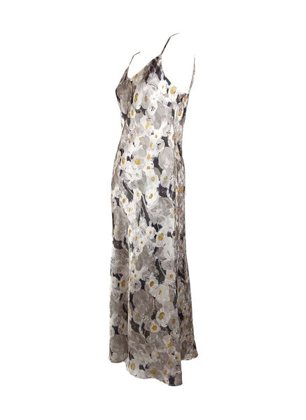 3250056 Floral Printed Slip Dress *Khaki