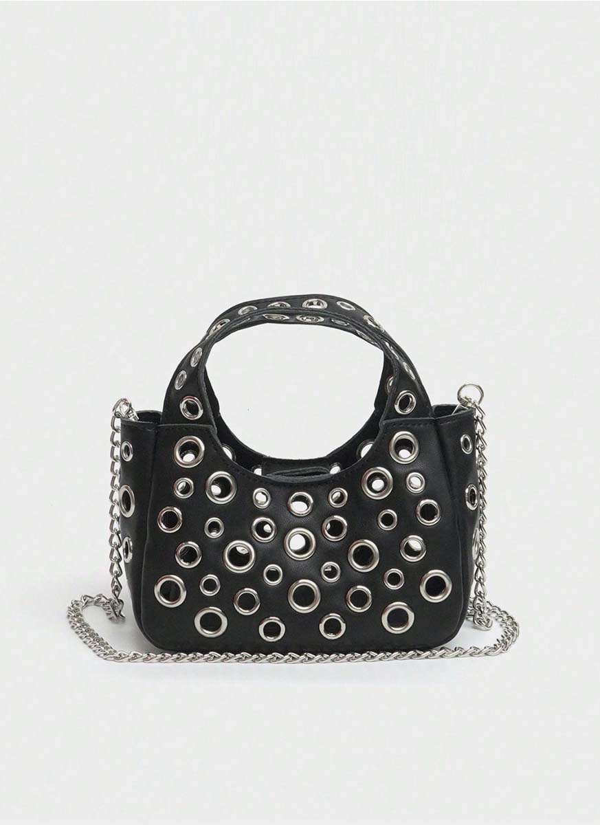 3250069 Shoulder Crossbody Eyelet Chain Small Bag *Preorder