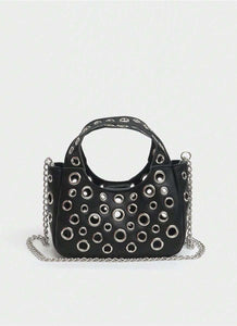 3250069 Shoulder Crossbody Eyelet Chain Small Bag *Preorder