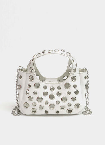 3250069 Shoulder Crossbody Eyelet Chain Small Bag *Preorder