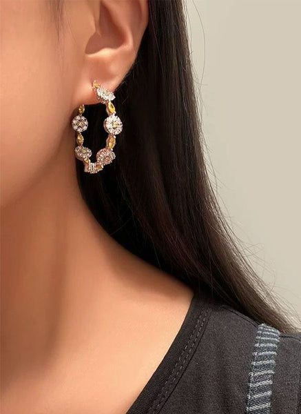 3250079 C-Shaped Hoop Earrings *Last Pair