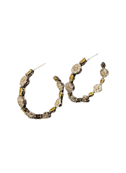 3250079 C-Shaped Hoop Earrings *Last Pair