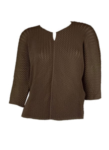 3250083 Short Sleeved Pleats Top *Preorder