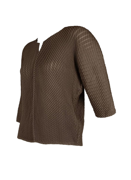 3250083 Short Sleeved Pleats Top *Preorder