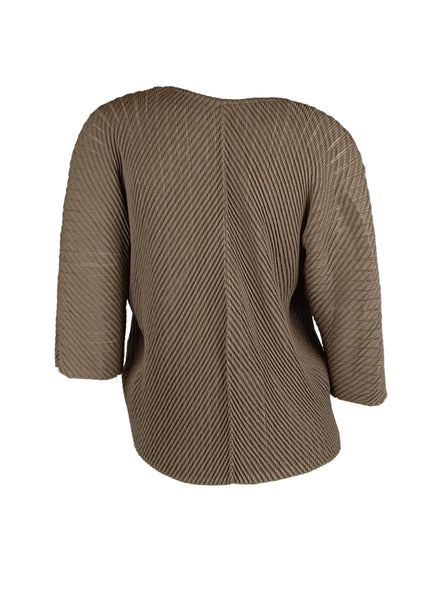 3250083 Short Sleeved Pleats Top *Preorder