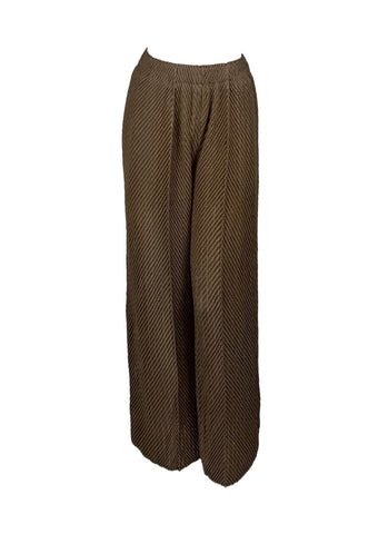 3250084 Pleated Pants *Brown