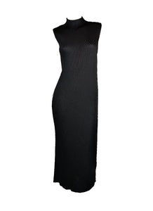 3250085 High Neck Sleeveless Pleats Dress *Last Piece