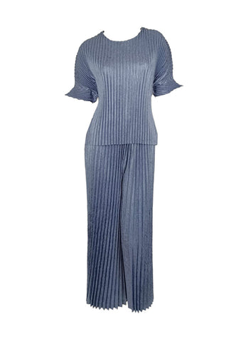 3250088 Short Sleeve Pleated Top & Pants Set *Last Set