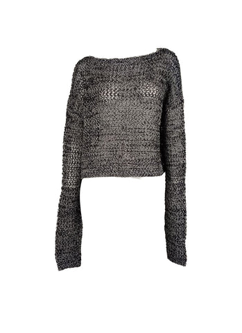 3250091 Long Sleeve Hollow Knit Sweater *Last Piece