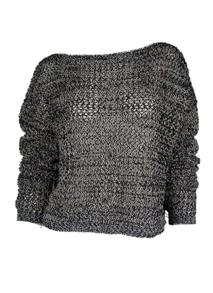 3250091 Long Sleeve Hollow Knit Sweater *Last Piece