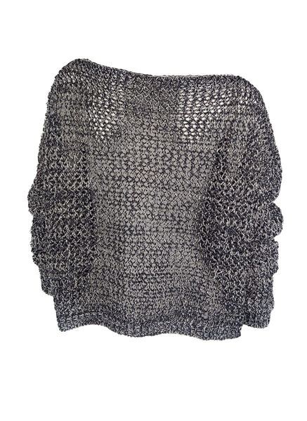 3250091 Long Sleeve Hollow Knit Sweater *Last Piece