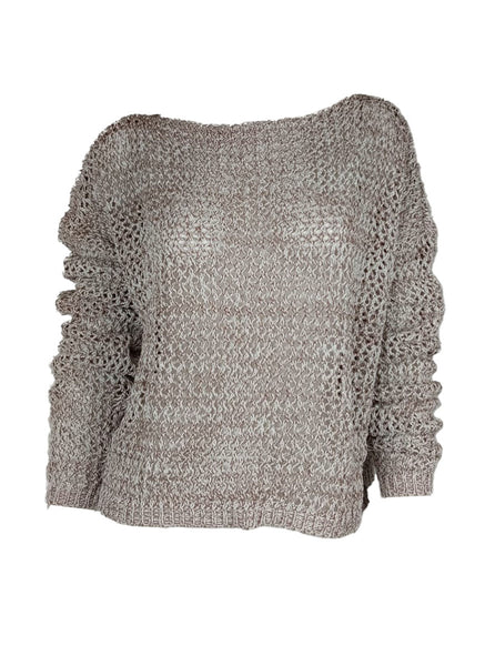 3250091 Long Sleeve Hollow Knit Sweater *Last Piece