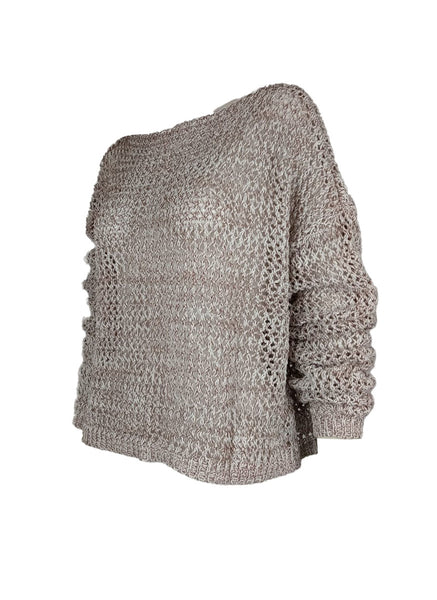 3250091 Long Sleeve Hollow Knit Sweater *Last Piece