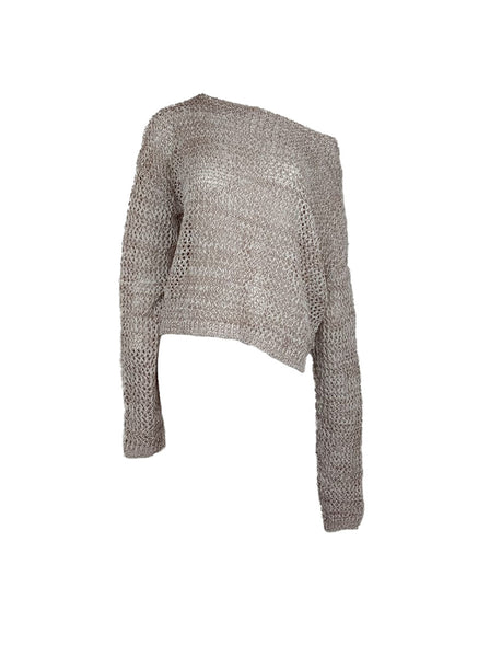3250091 Long Sleeve Hollow Knit Sweater *Last Piece