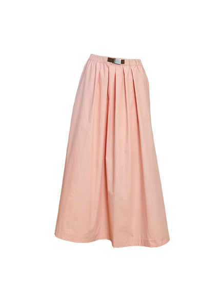 Elastic Waist Flare Skirt