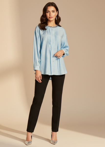 Embellished Collar Blouse
