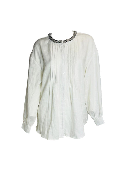 Embellished Collar Blouse