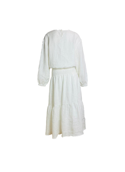 Top & Smocked Linen Skirt Set