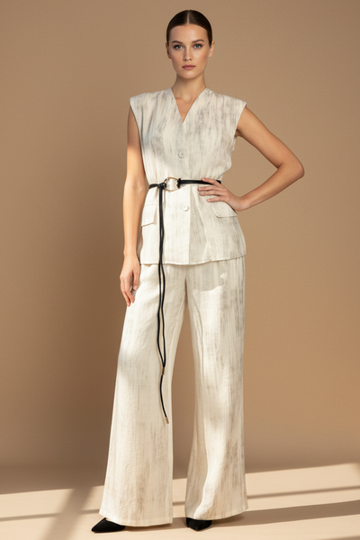 V-neckline Vest Top & Pants Set