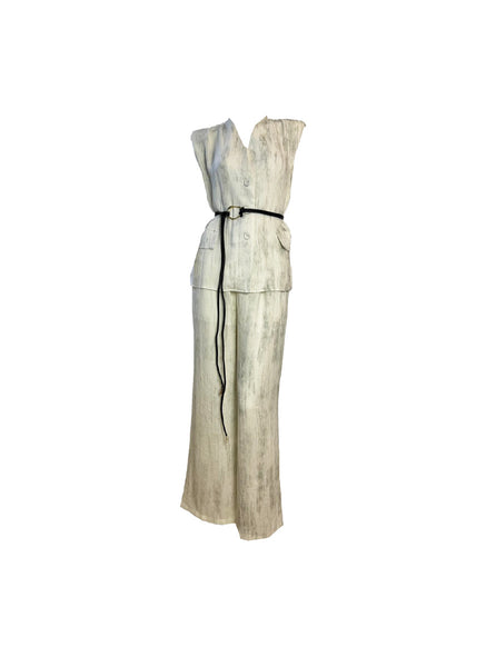 V-neckline Vest Top & Pants Set