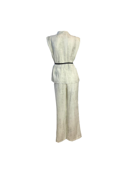 V-neckline Vest Top & Pants Set