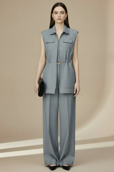 Utility Vest Top & Pants Set