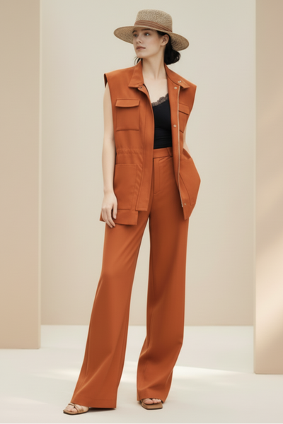 Utility Vest Top & Pants Set