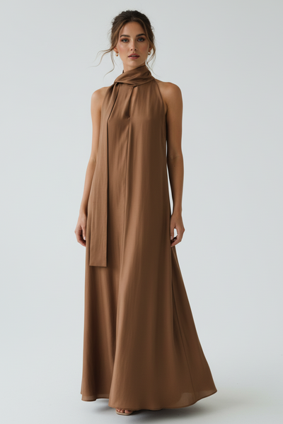 V-Neckline Maxi Dress