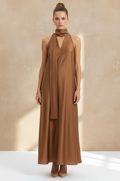 V-Neckline Maxi Dress
