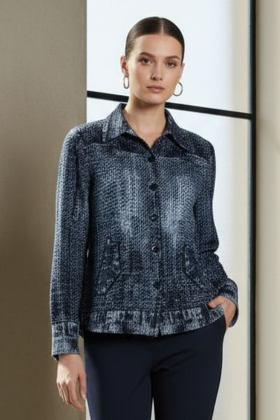 Blouse-style Pleated Jacket