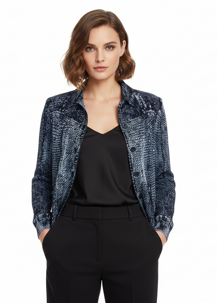 Blouse-style Pleated Jacket