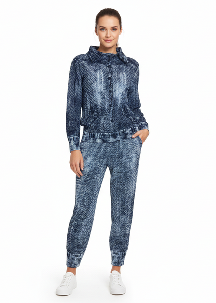Tie-dye Denim Pleated Pants