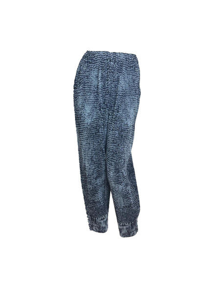 Tie-dye Denim Pleated Pants