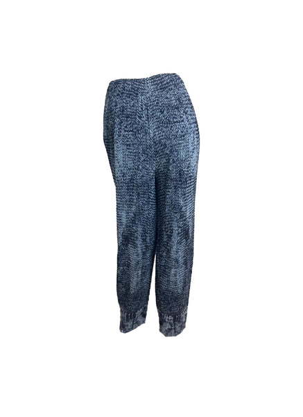 Tie-dye Denim Pleated Pants