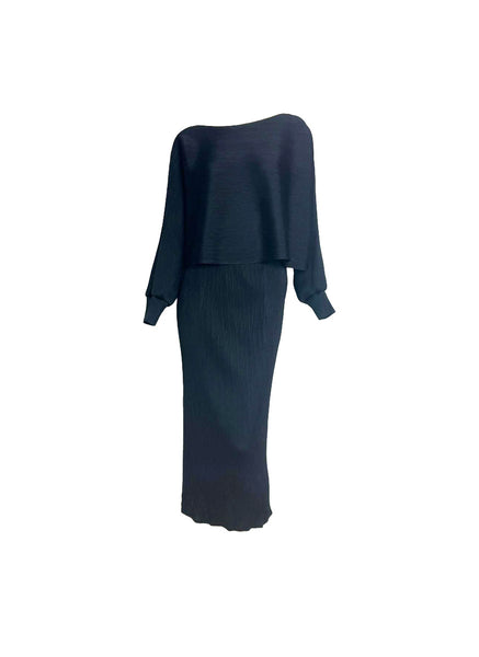 Crop Top & Skirt Pleated Top